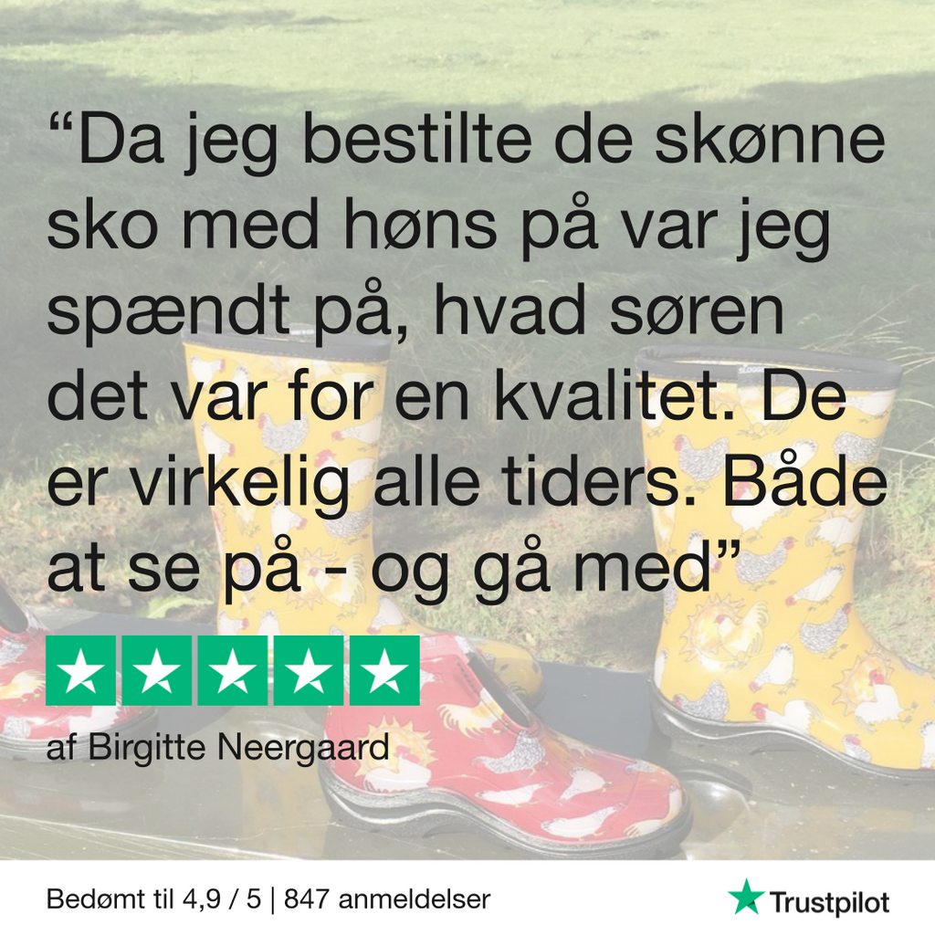 Anmeldelse af havesko hos Rosenbud
