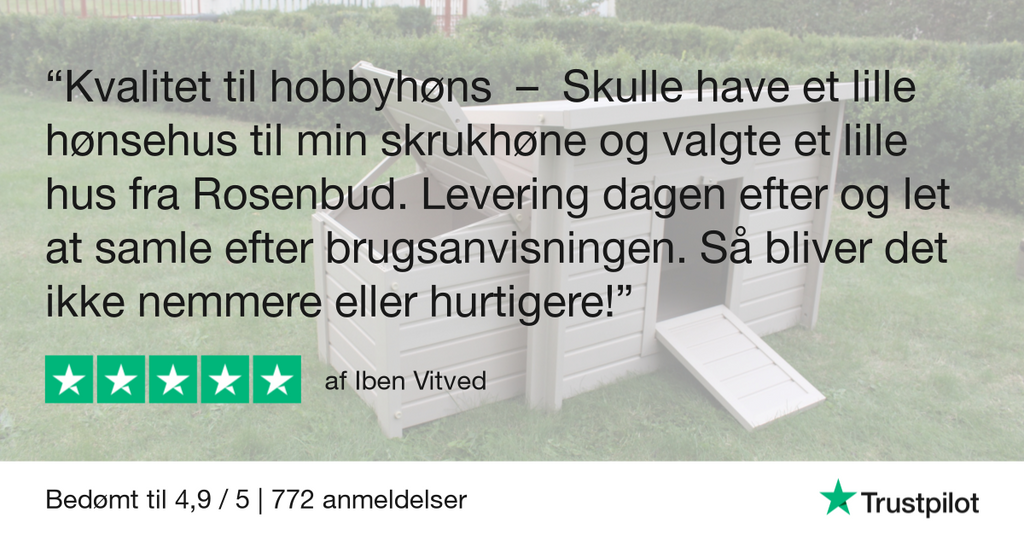 Anmeldelse af hønsehus fra Trustpilot