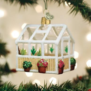 Smukt drivhus i glas, vil pynte på ethvert juletræ